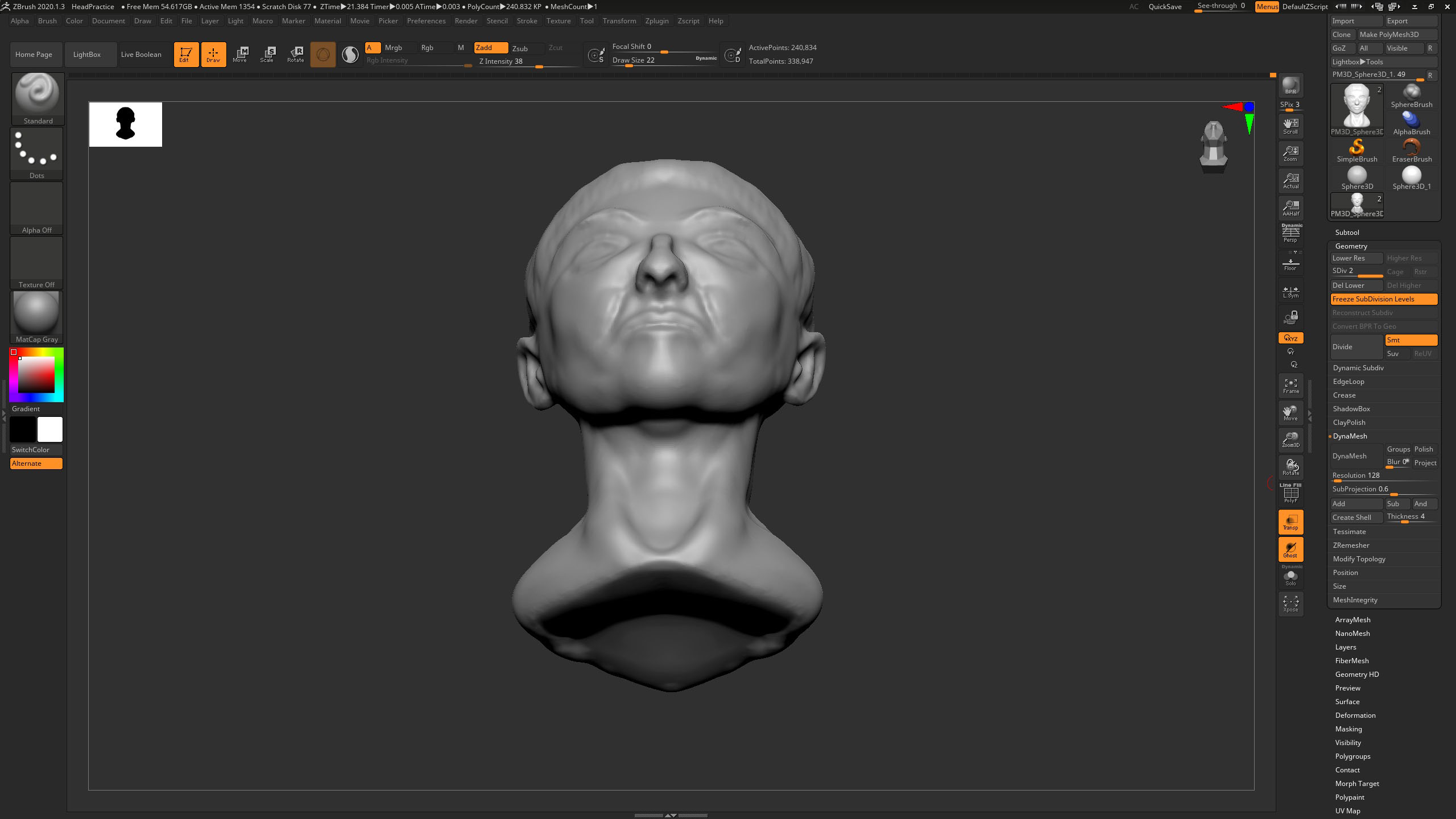 zbrush sculpting with a mouse