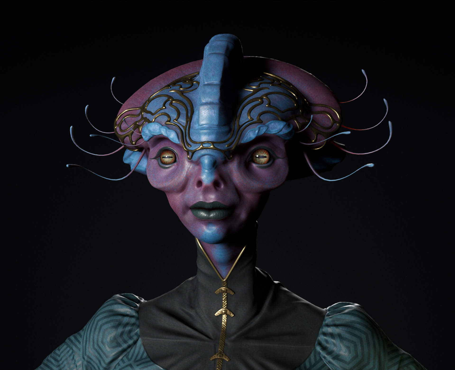 Alien Politician - SciFi Character [ DONE ] — polycount