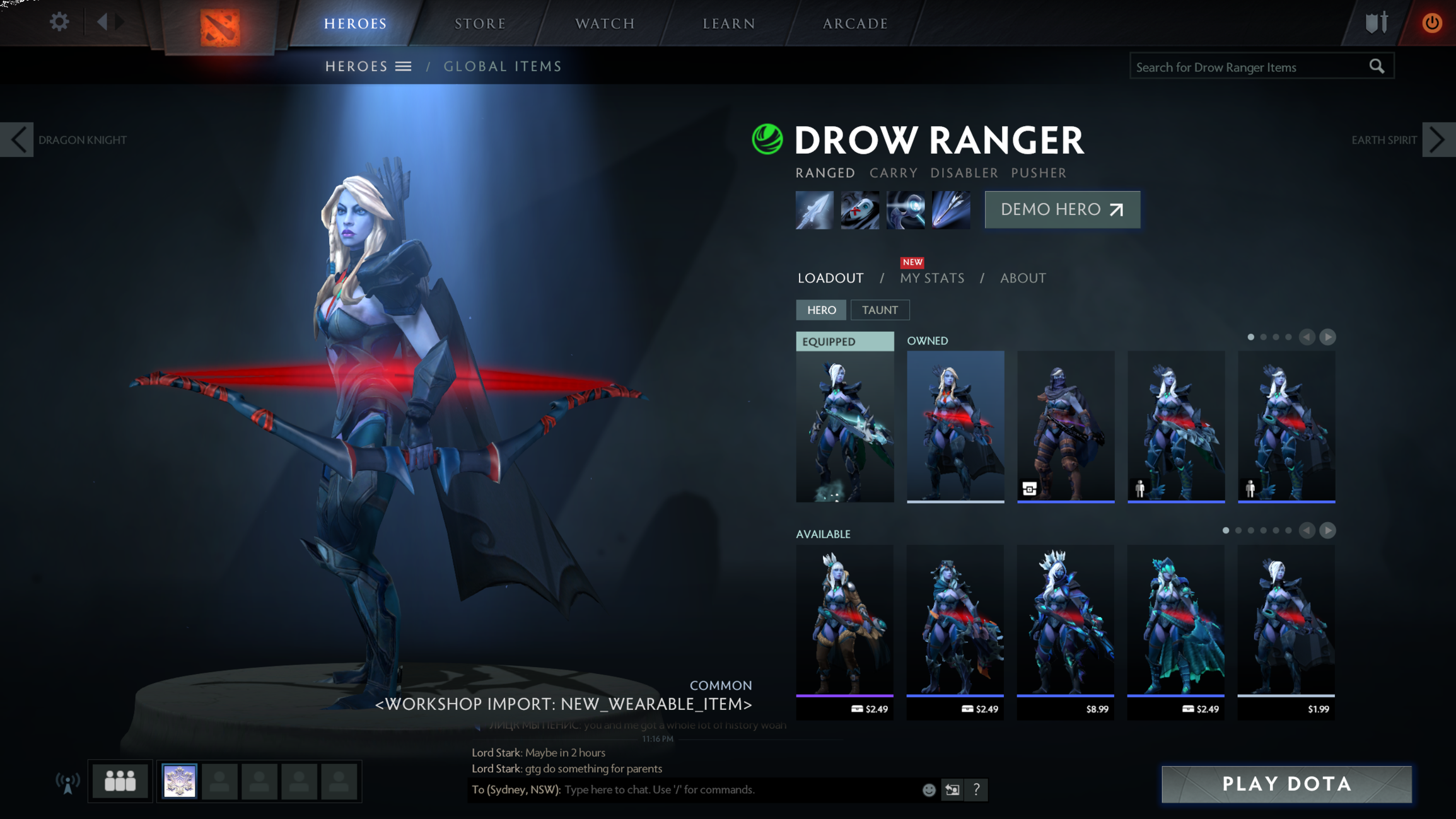 скины на drow ranger дота 2 фото 25