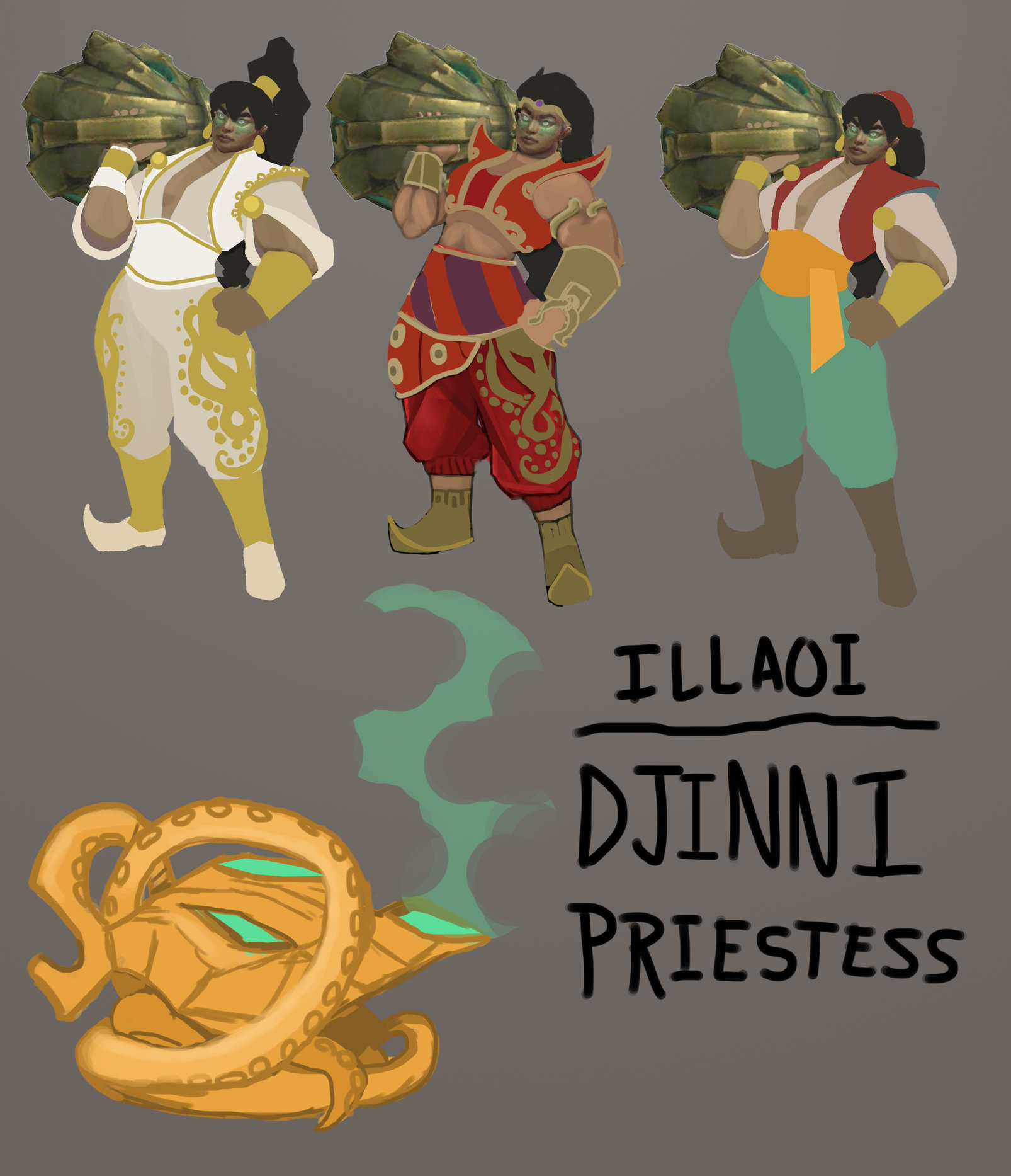 Illaoi The Kraken Priestess  League of legends, Priestess, Fan art