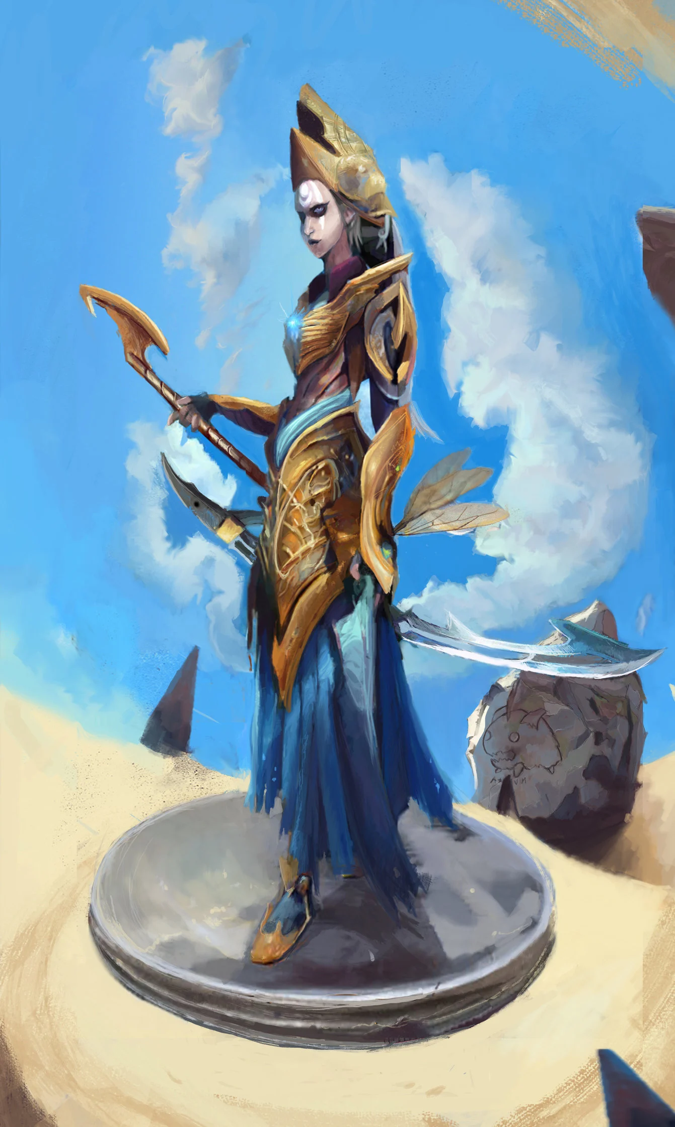 Diana awakening of the sands. — polycount