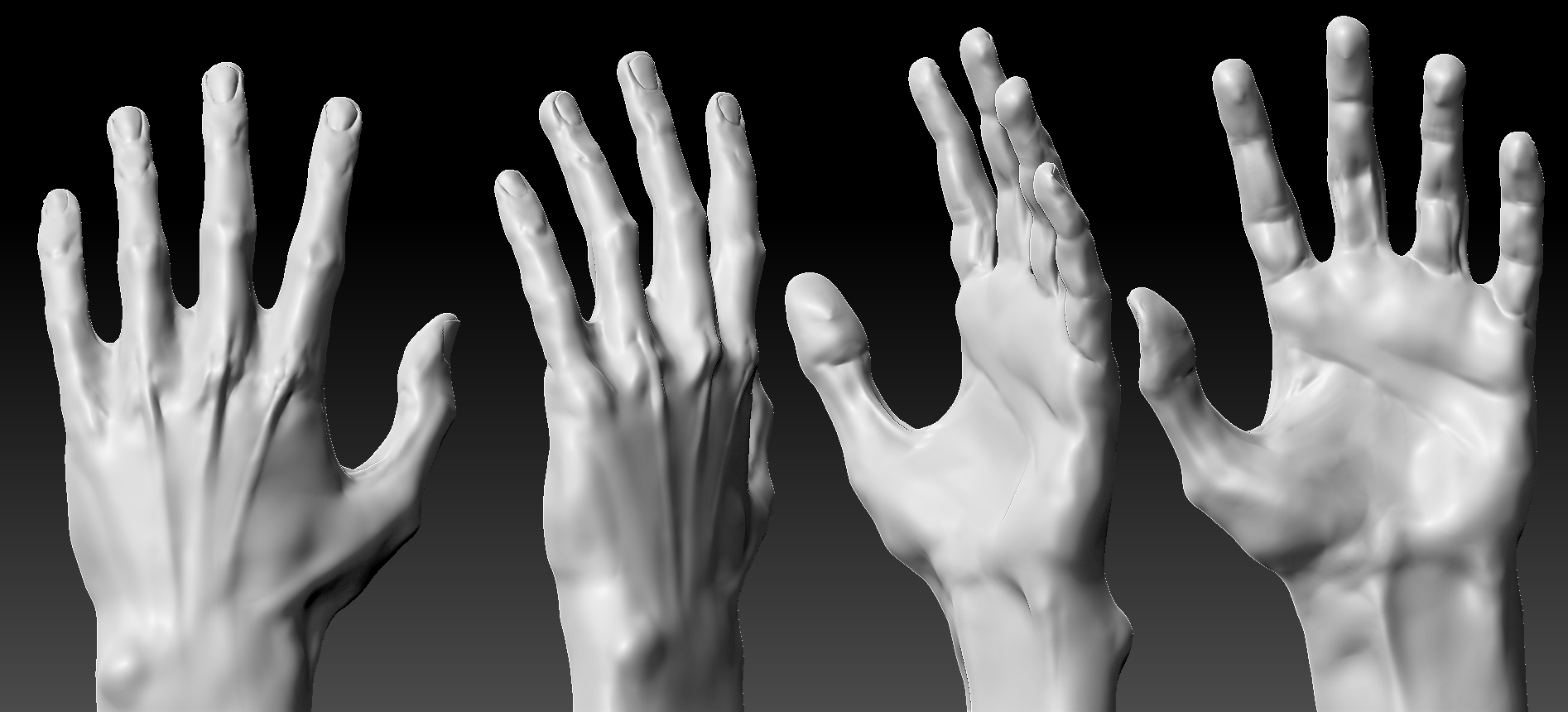 High poly hand sculpt  Hand sculpted, Sculpting, Woman face