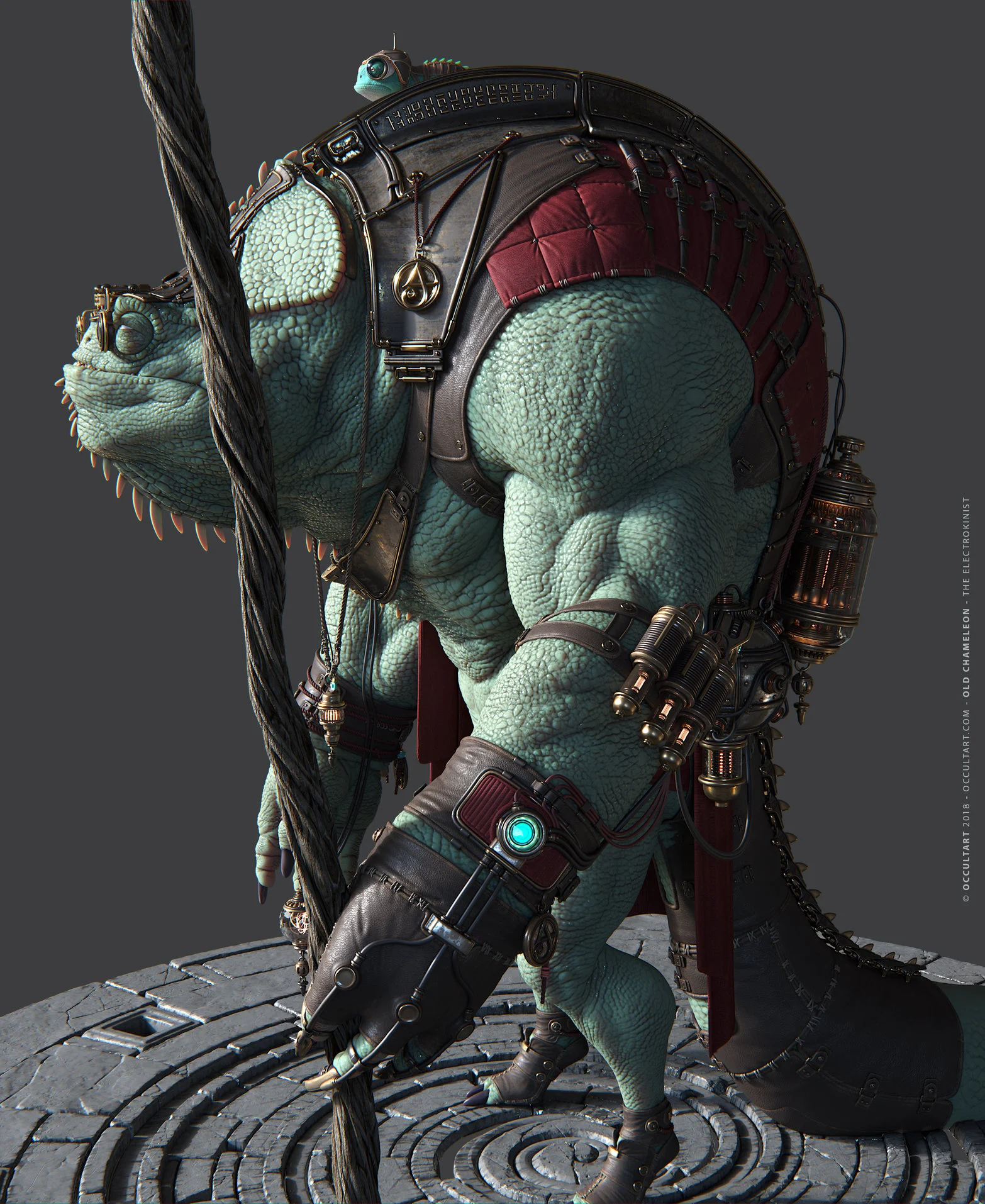 OccultArt Old Chameleon The Electrokinist — polycount