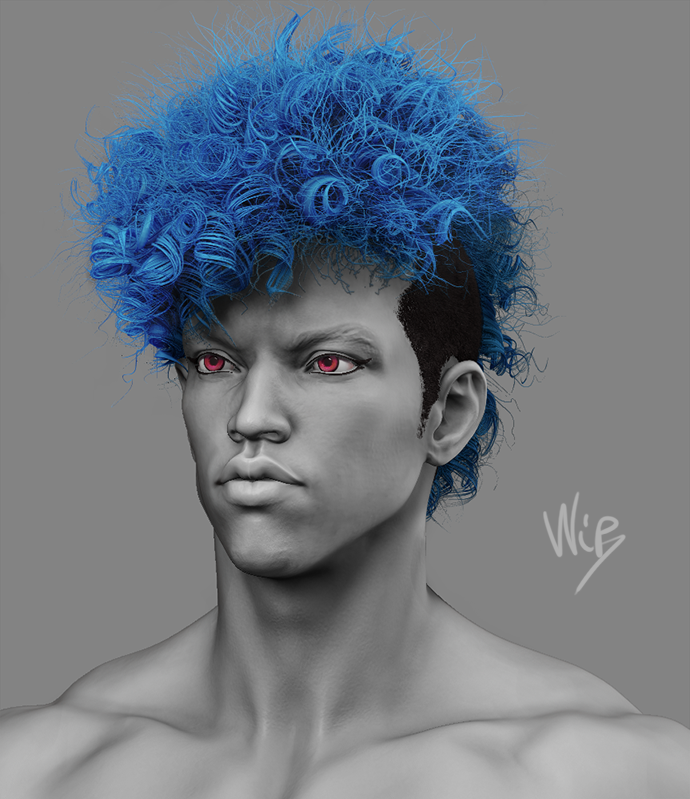 [WIP] [Character Art] Adonis Bleu - Gameready model — polycount