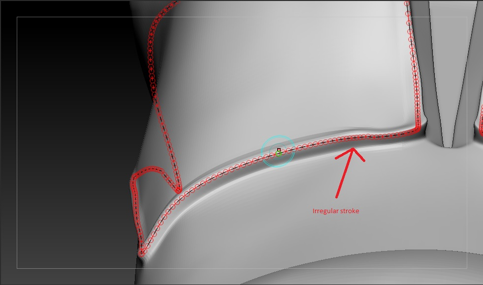 crease curve zbrush