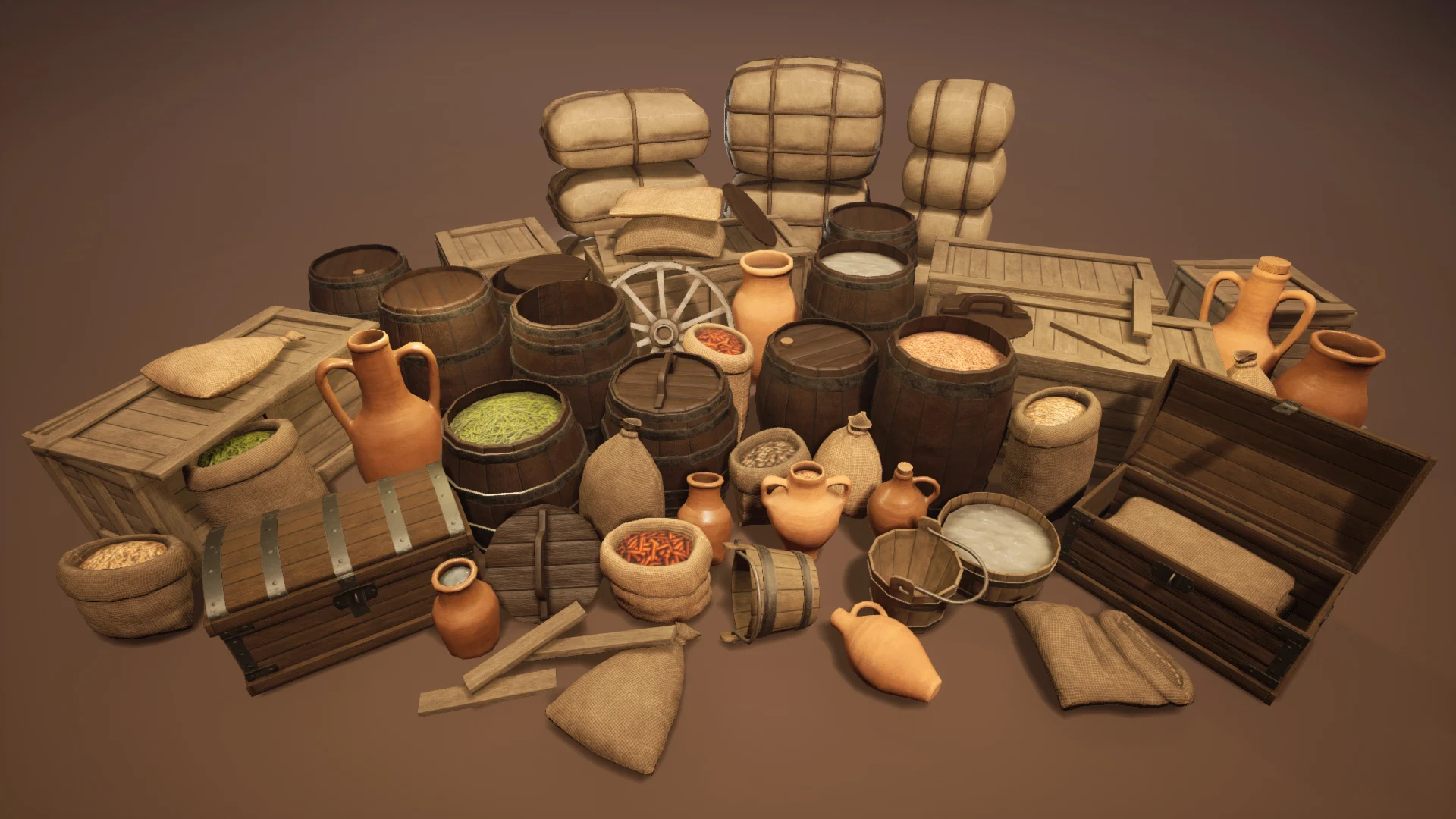 Medieval Treasure Chest - Wooden Chest VII | 3D Props | Unity Asset Store