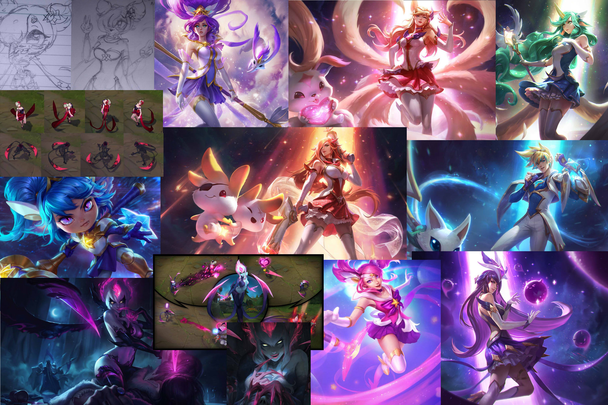 [Riot Creative Contest 2017] Fallen Star Guardian Evelynn — polycount