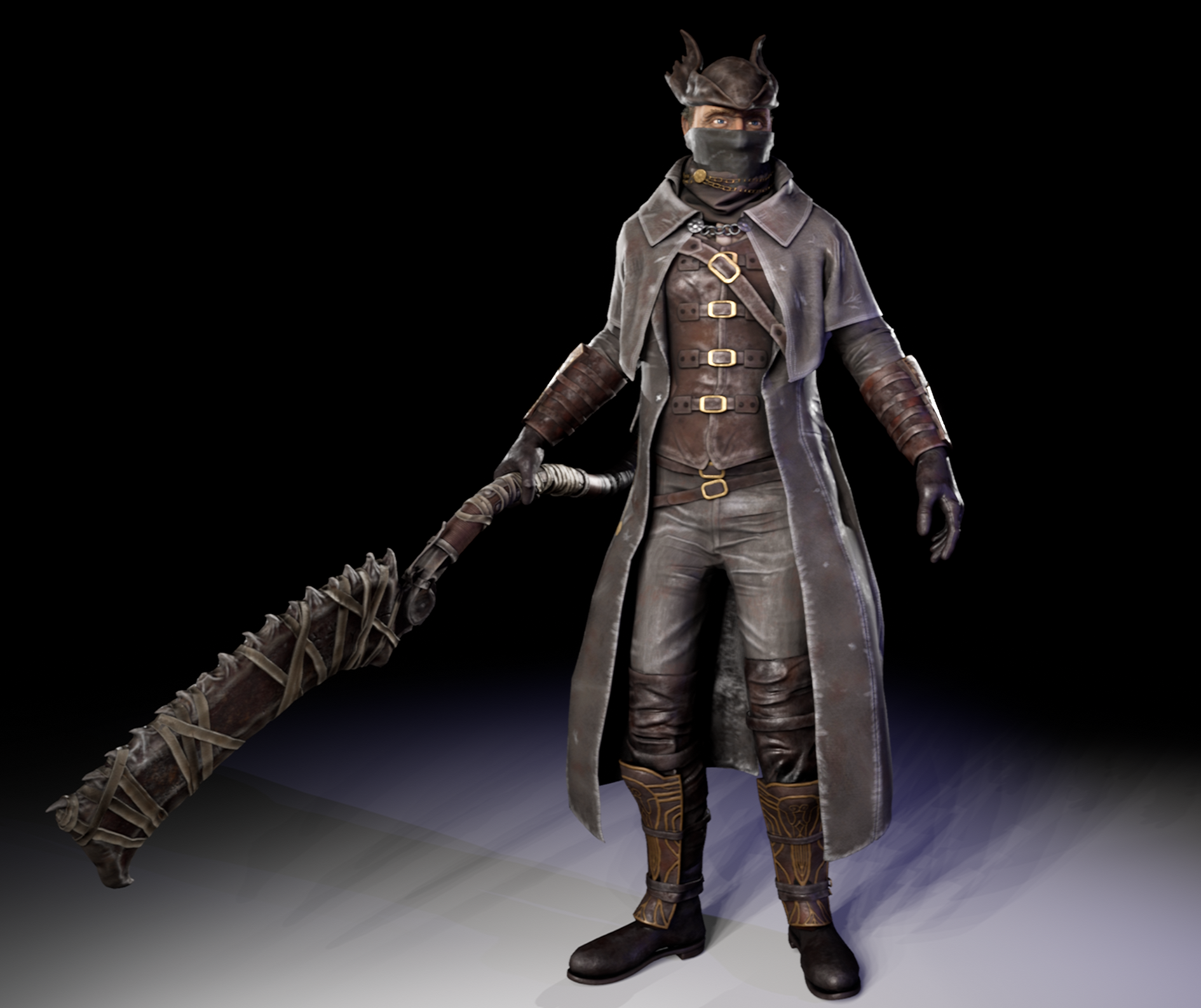 Bloodborne Hunter Final Project — polycount