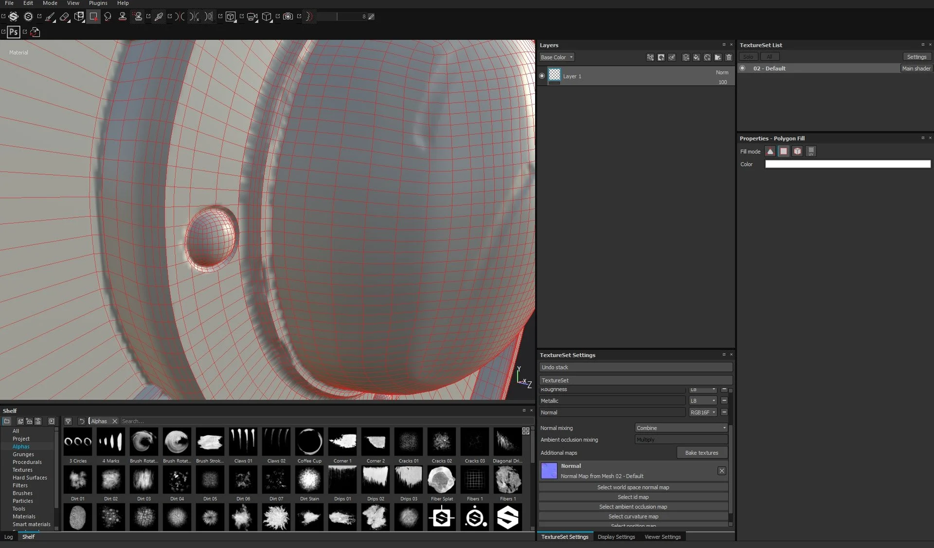 substance painter average normals