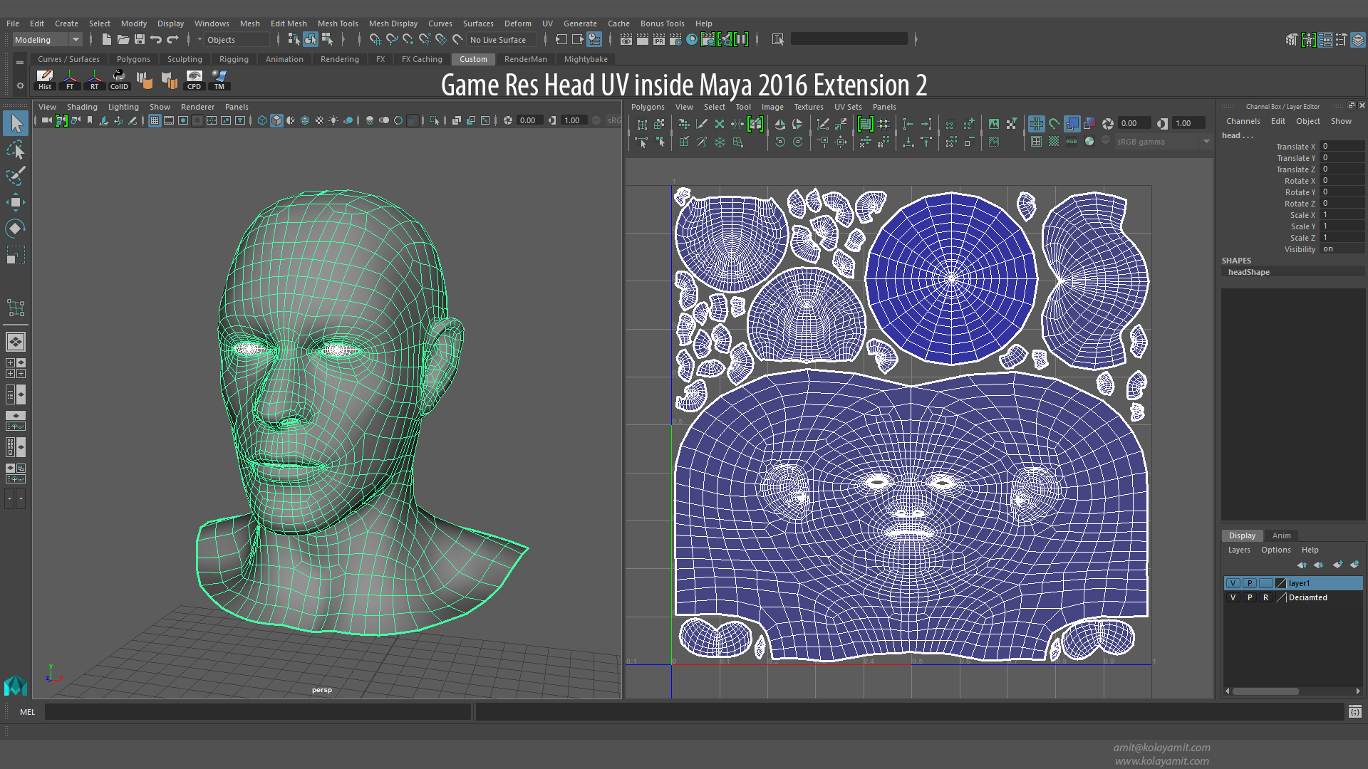 Уф гейм. UV развертка. UV развертка лица. UV развертка головы. UV развертка в Maya.