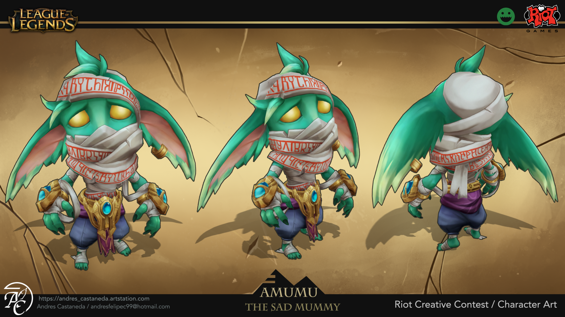 [RIOT CREATIVE CONTEST 2017] Character Art - Amumu Visual 