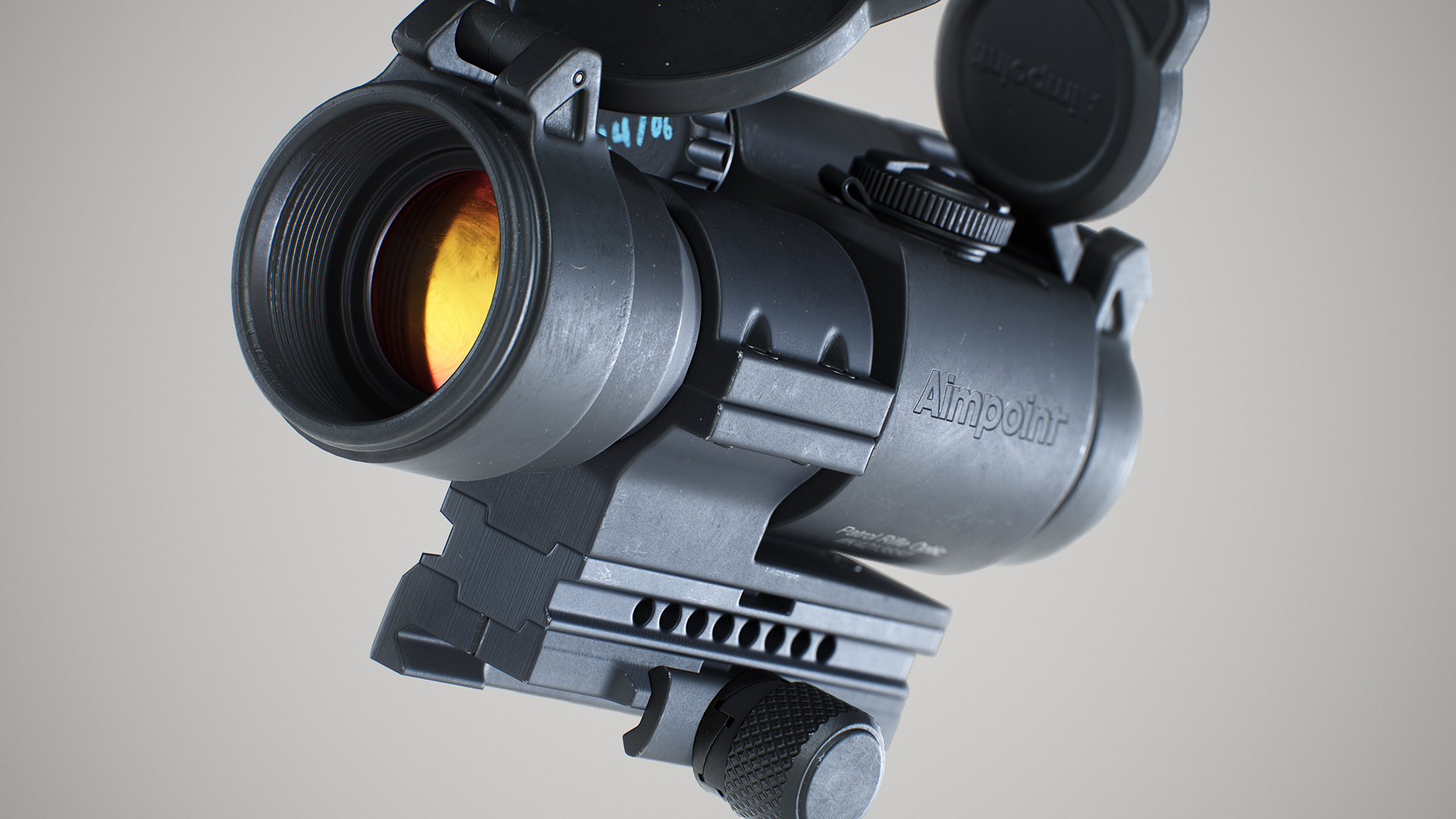 Aimpoint PRO | modeled and textured — polycount