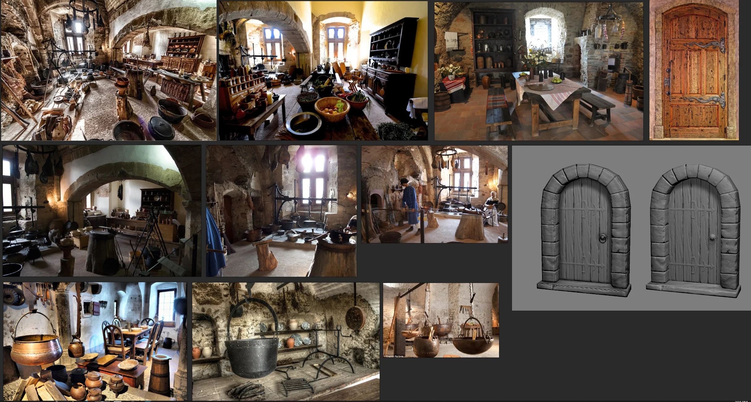 medieval castle kitchen