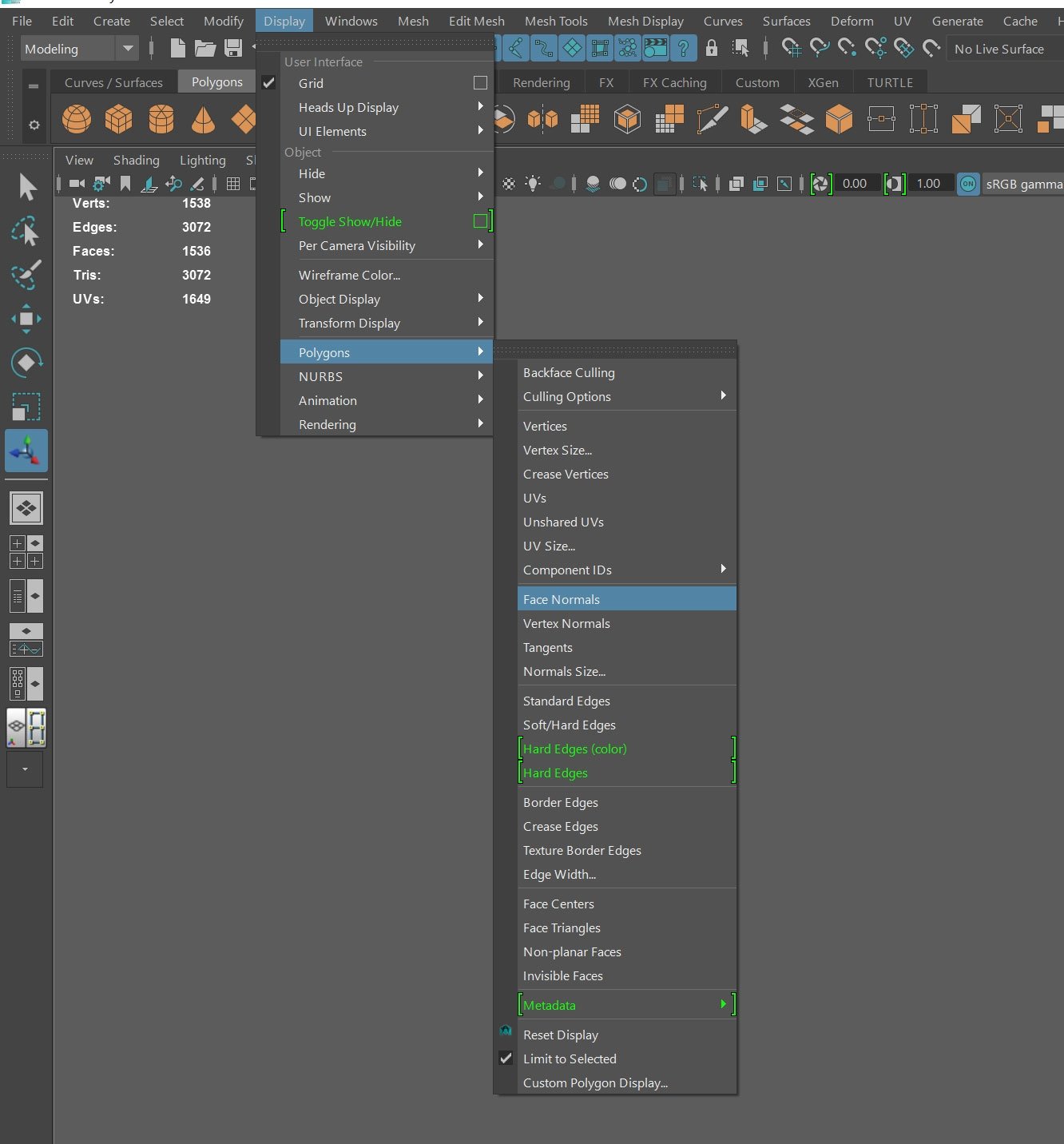 ac3d select inverted normals