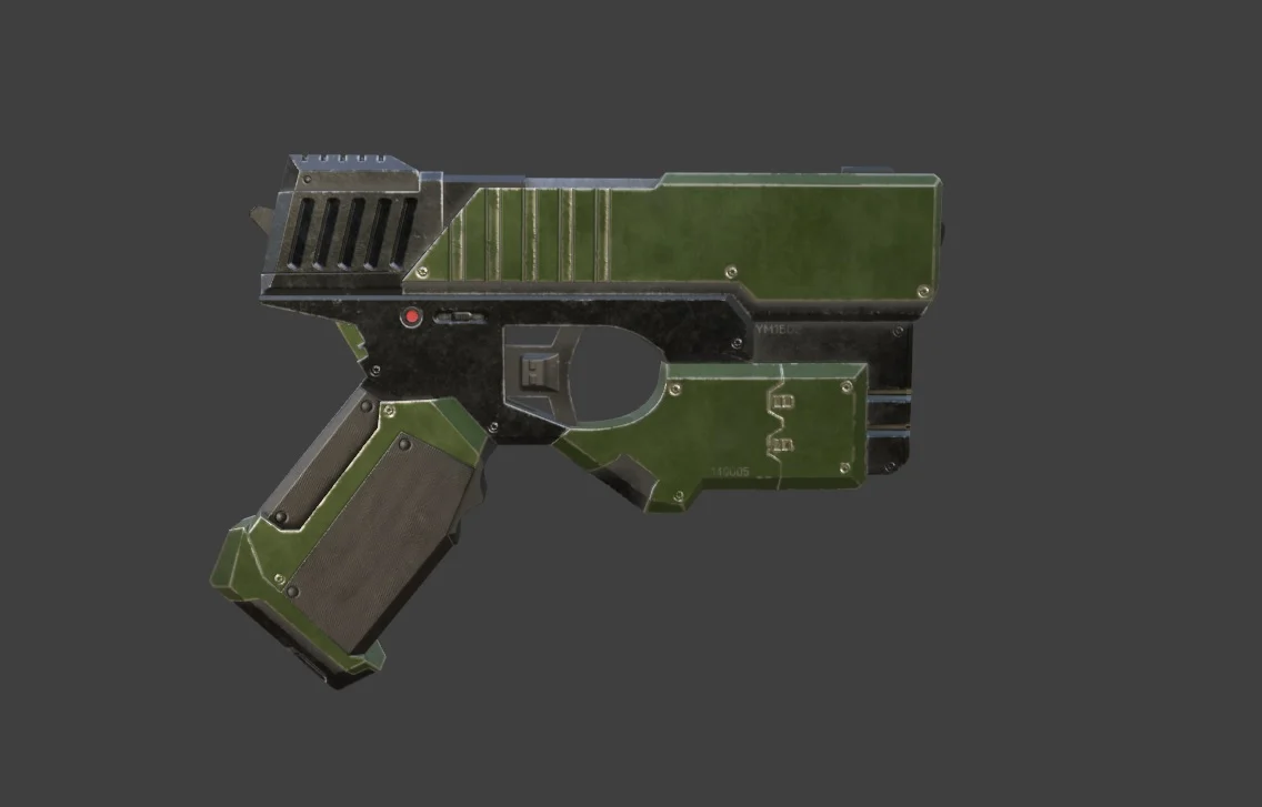 Sci Fi Pistol Concept Art