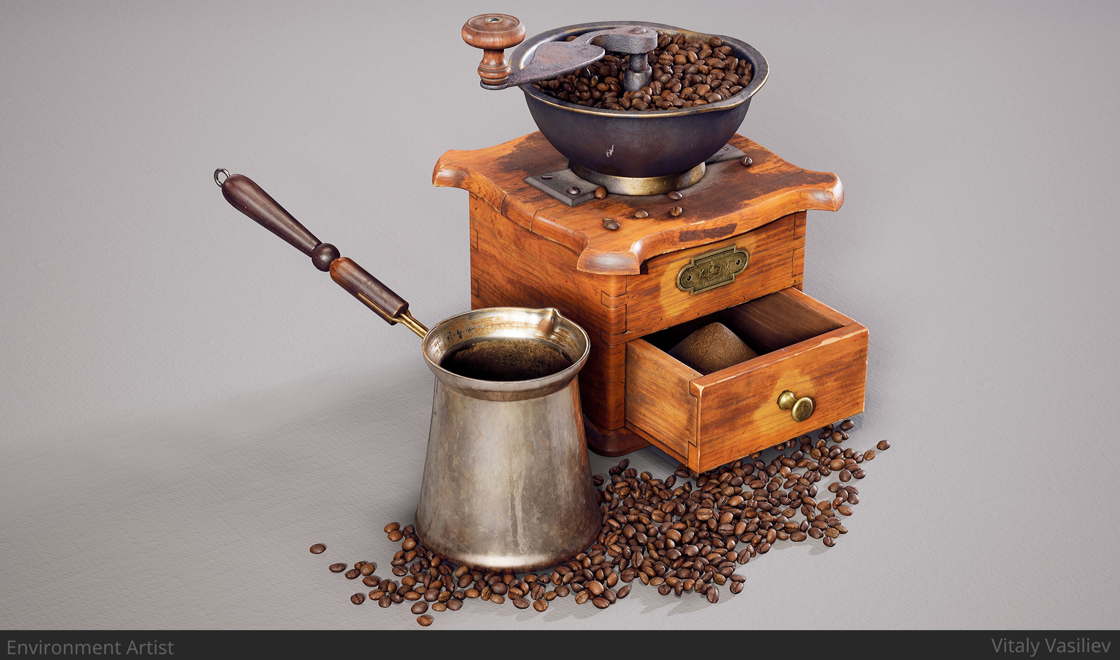 ArtStation - Old coffee make