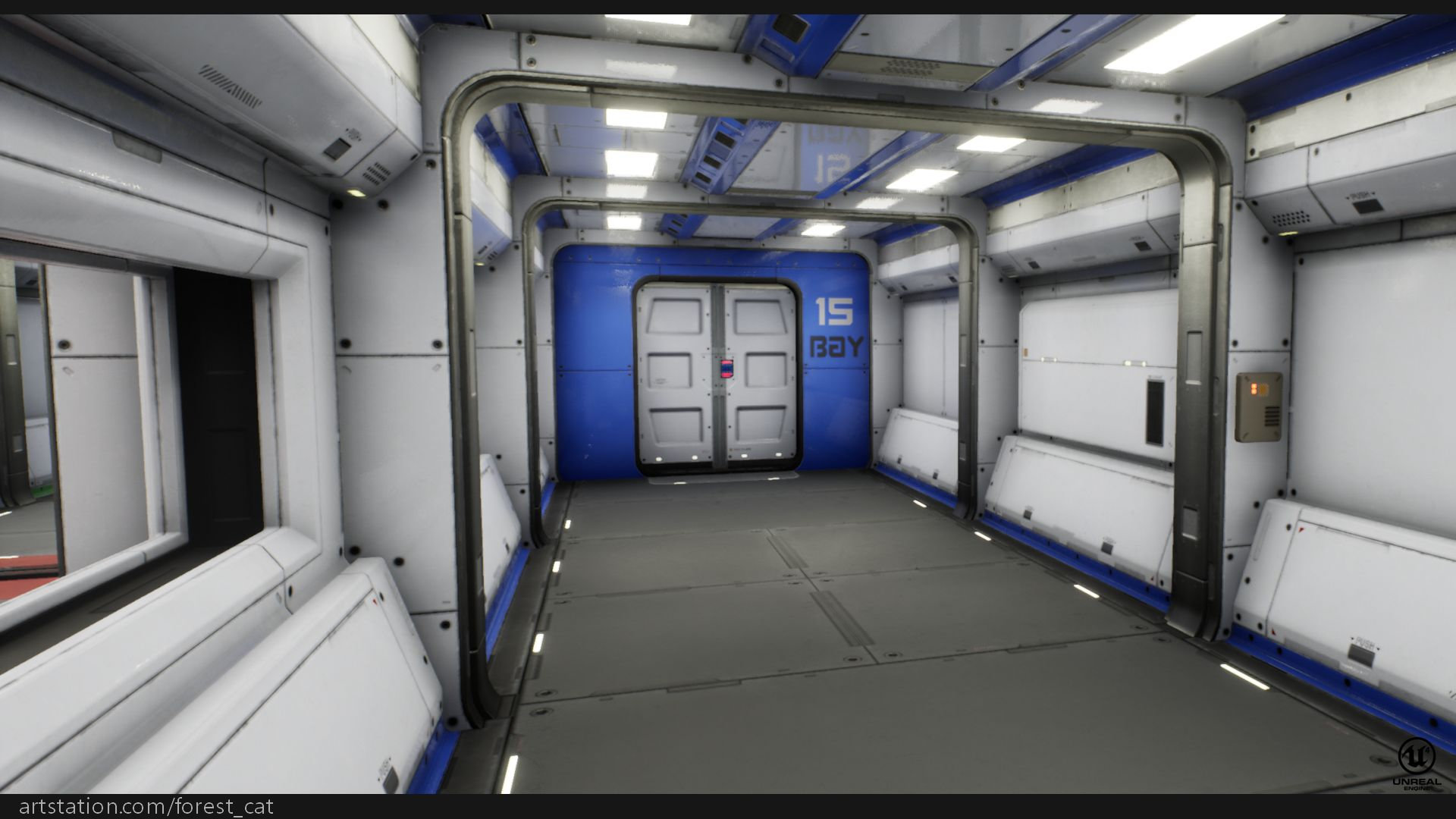 [Released] Modular Sci Fi Corridor A — Polycount