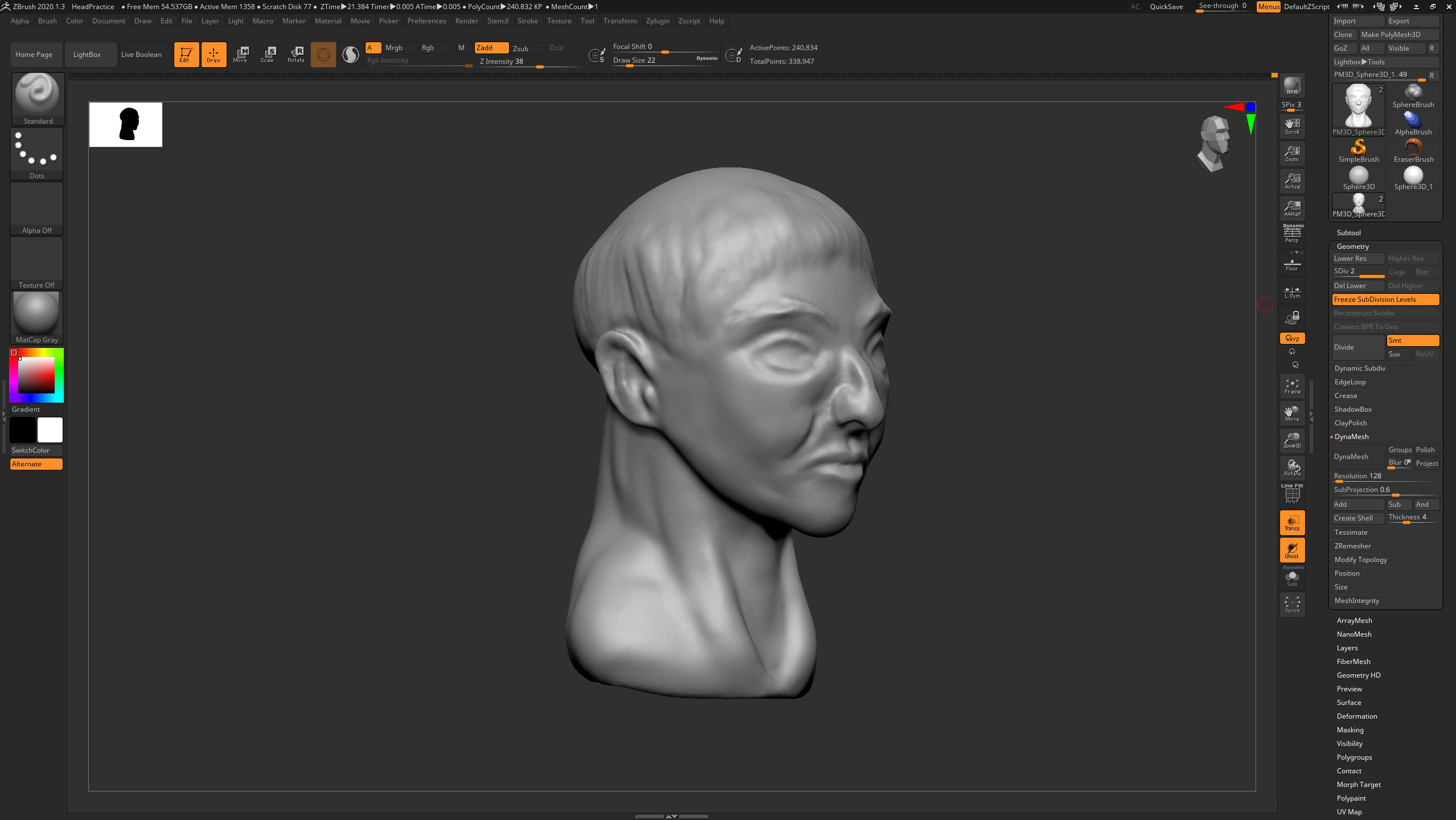 first zbrush sculpt