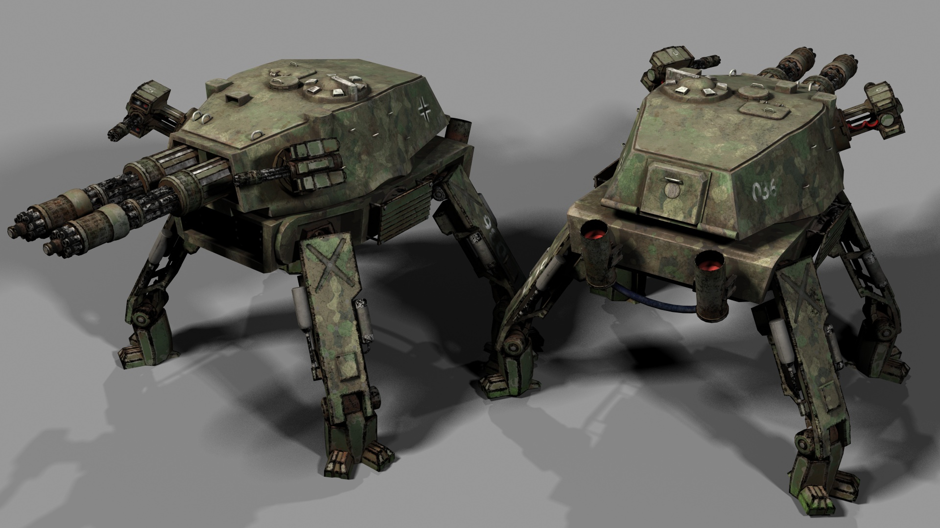 Army Tank Mech [FeedBack for Education reasons] — polycount