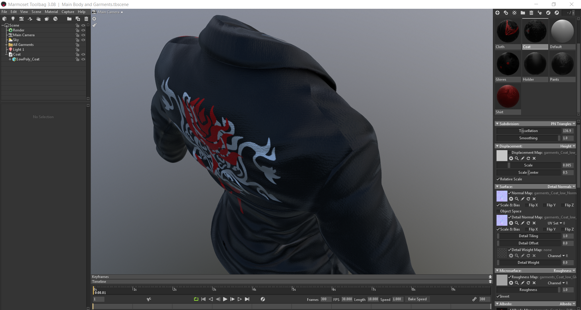 marmoset toolbag seams in material id