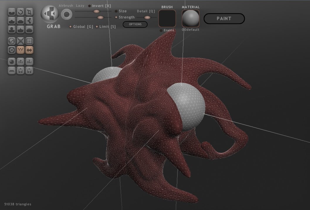 re center in sculptris