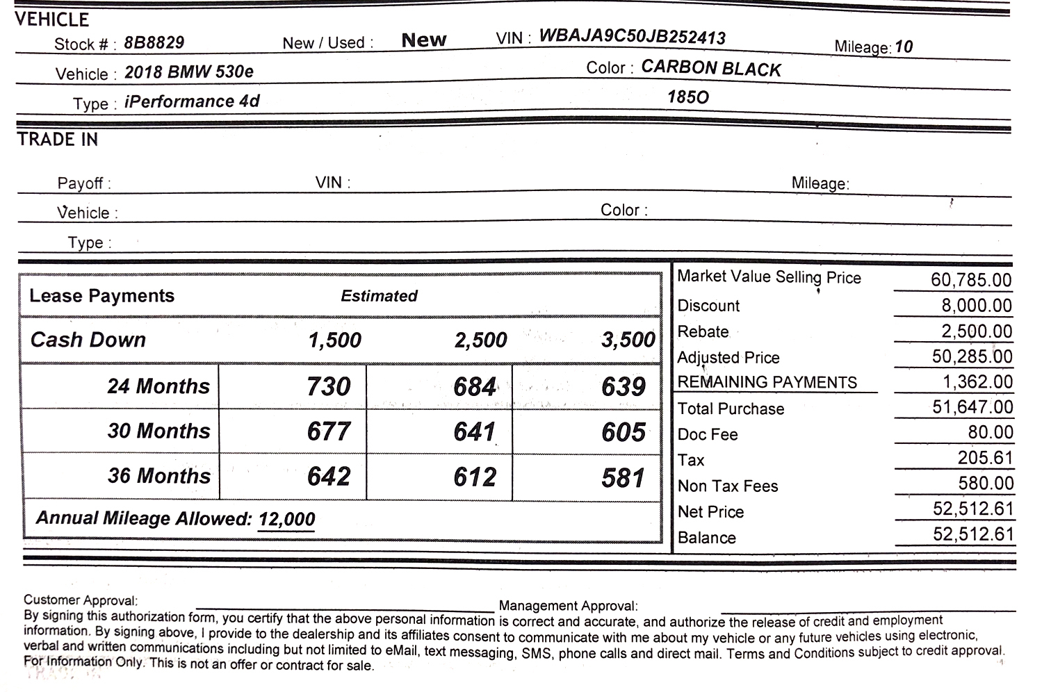 2018 Bmw 5 Series Lease Deals And Prices Page 40 Car Forums At 2018 Bmw 530e Trying To Stay Under 600 With Tax Included Around 1500 Due At Signing I M Not Too Sure What Mf And Residual They Are Using