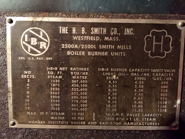 hb smith g200 boiler