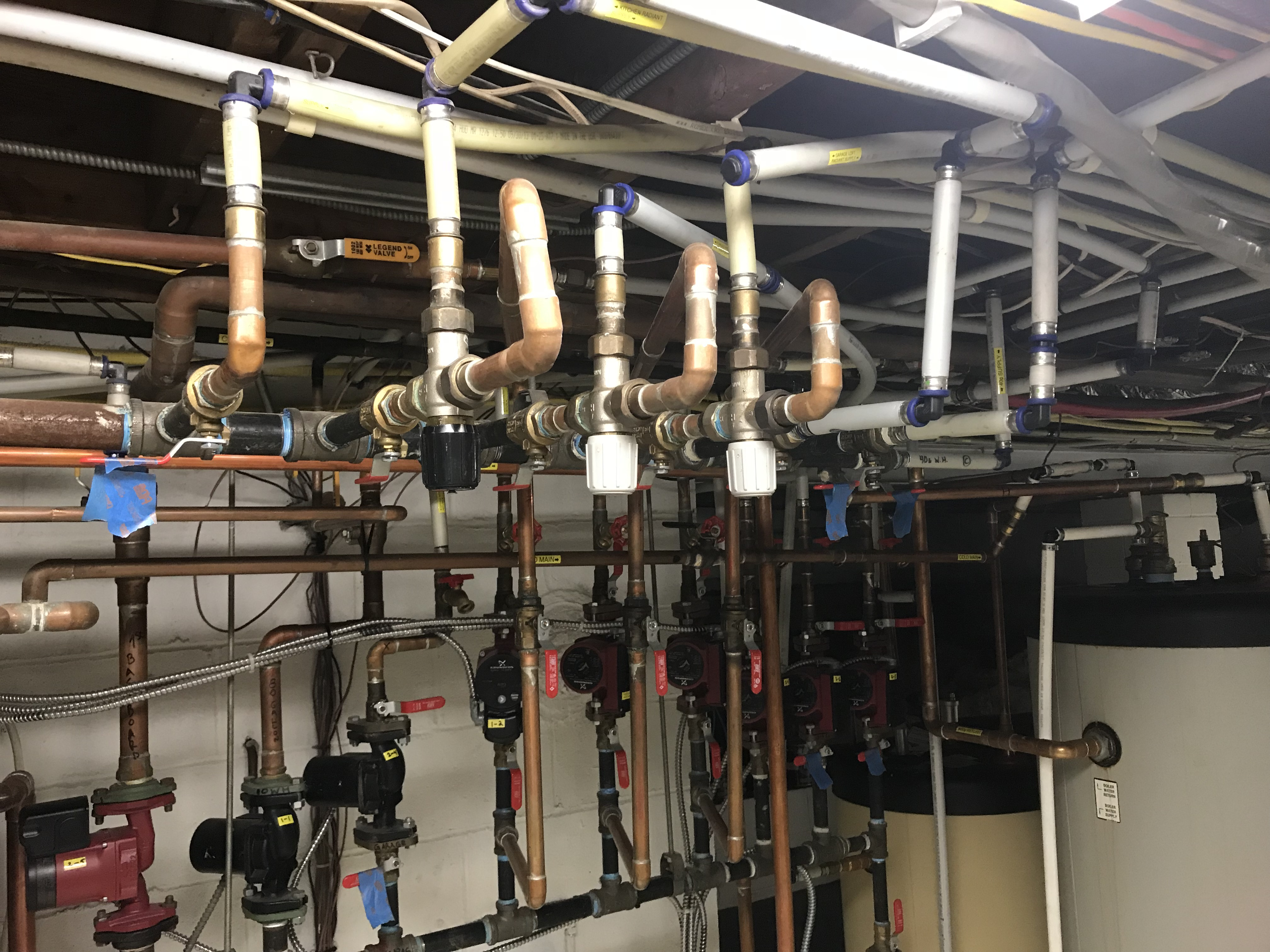 Two different sized condensing boilers cascaded. Big problem? — Heating