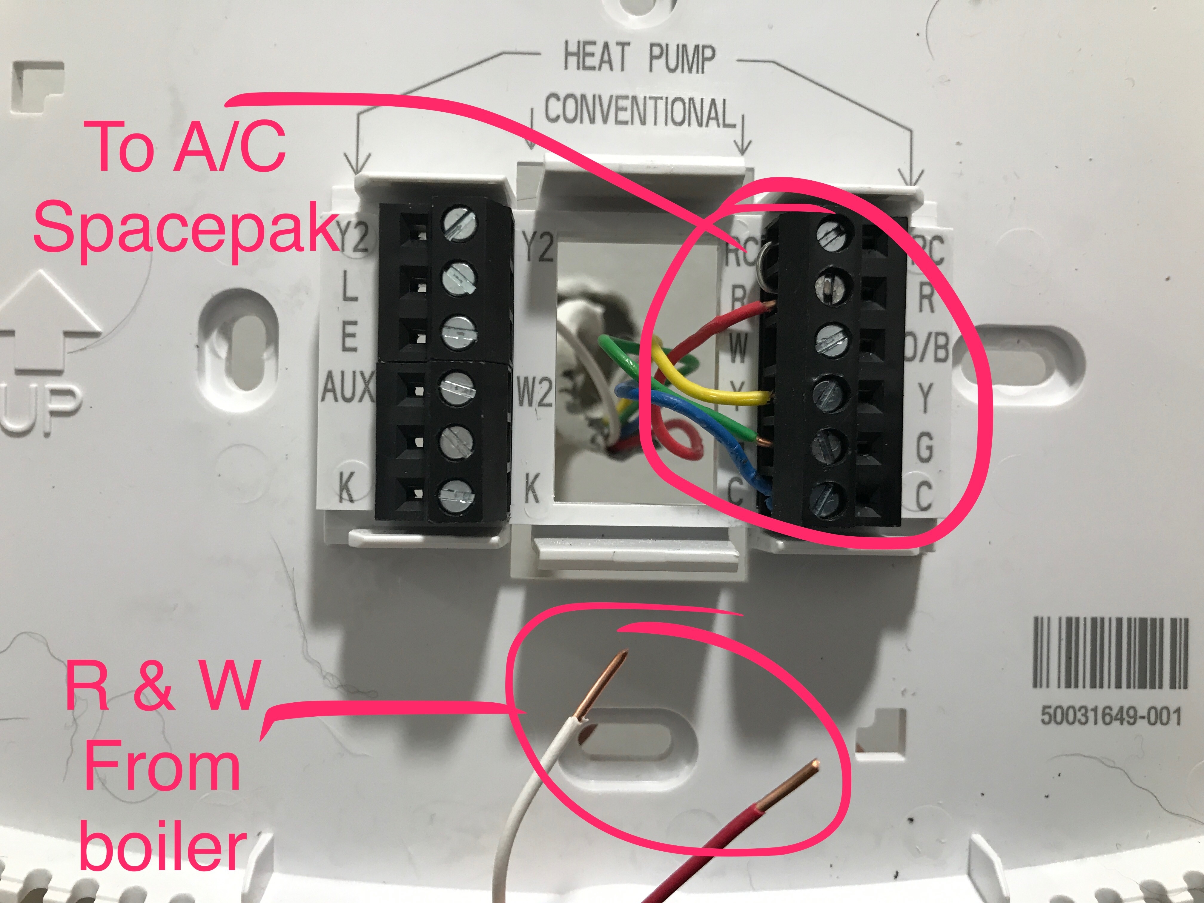 Connecting boiler to existing thermostat — Heating Help: The Wall