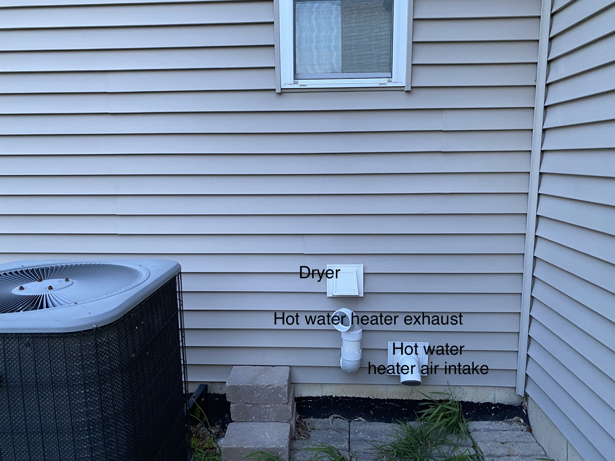 Tankless water heater distance to dryer vent? — Heating Help The Wall