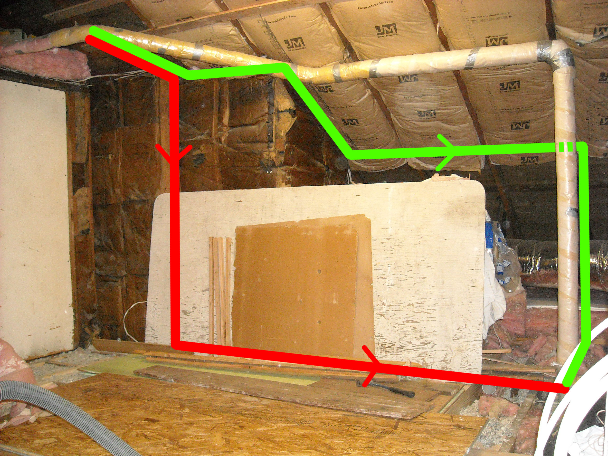 Rerouting hot water radiator piping — Heating Help: The Wall