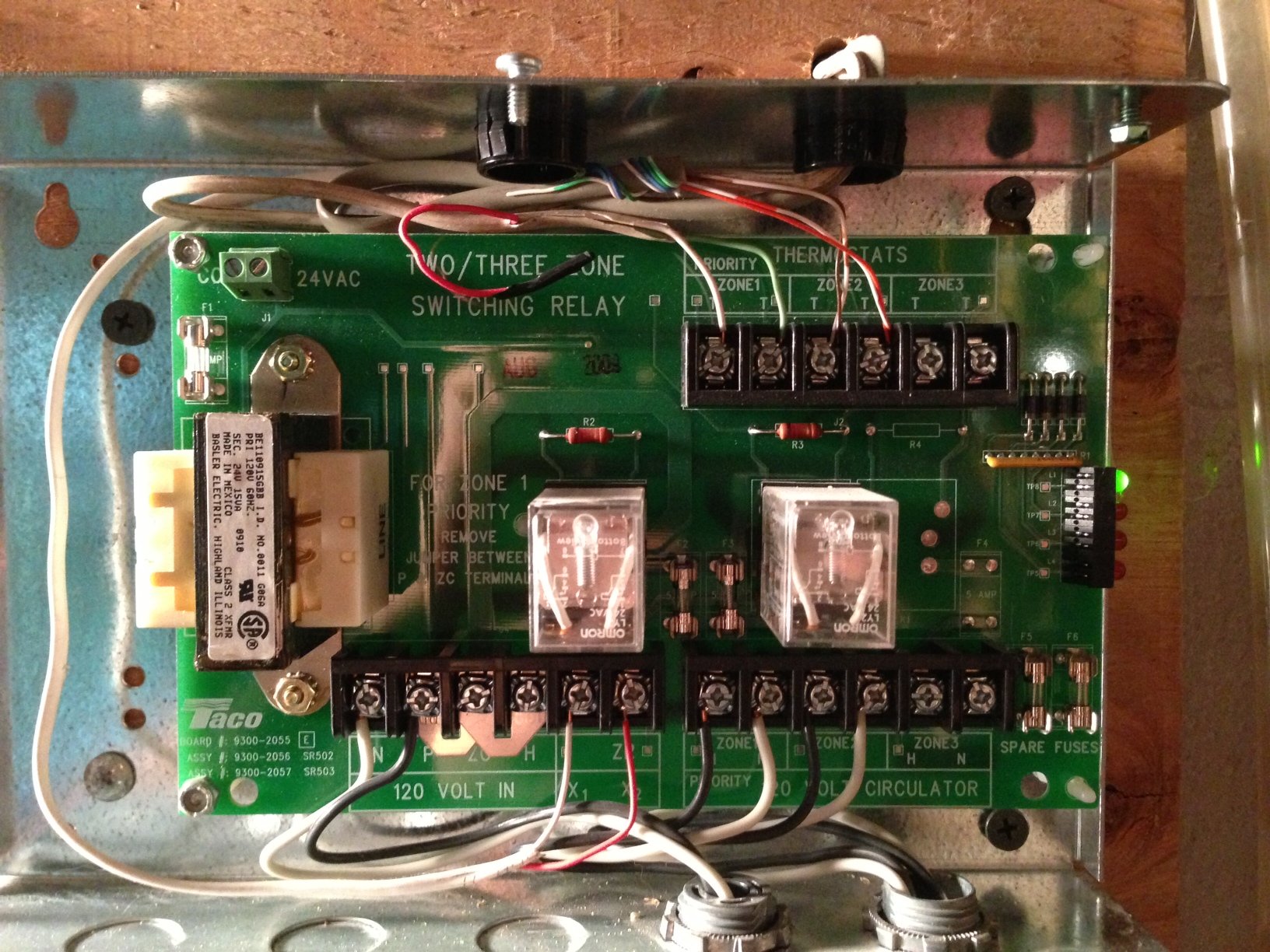 Bd16 Taco Sr502 Wiring Diagram 2 Zone Wiring Library