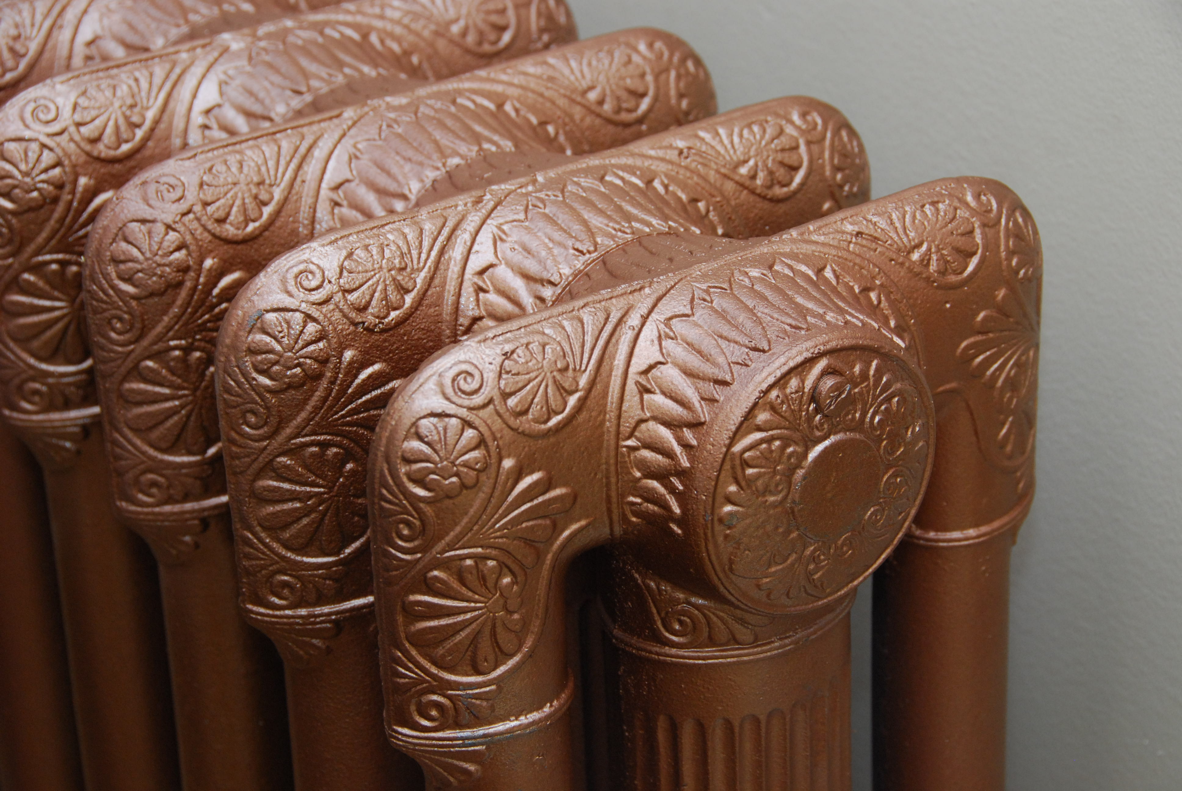 Refinished Rads In Rustoleum Hammered Copper — Heating Help: The Wall