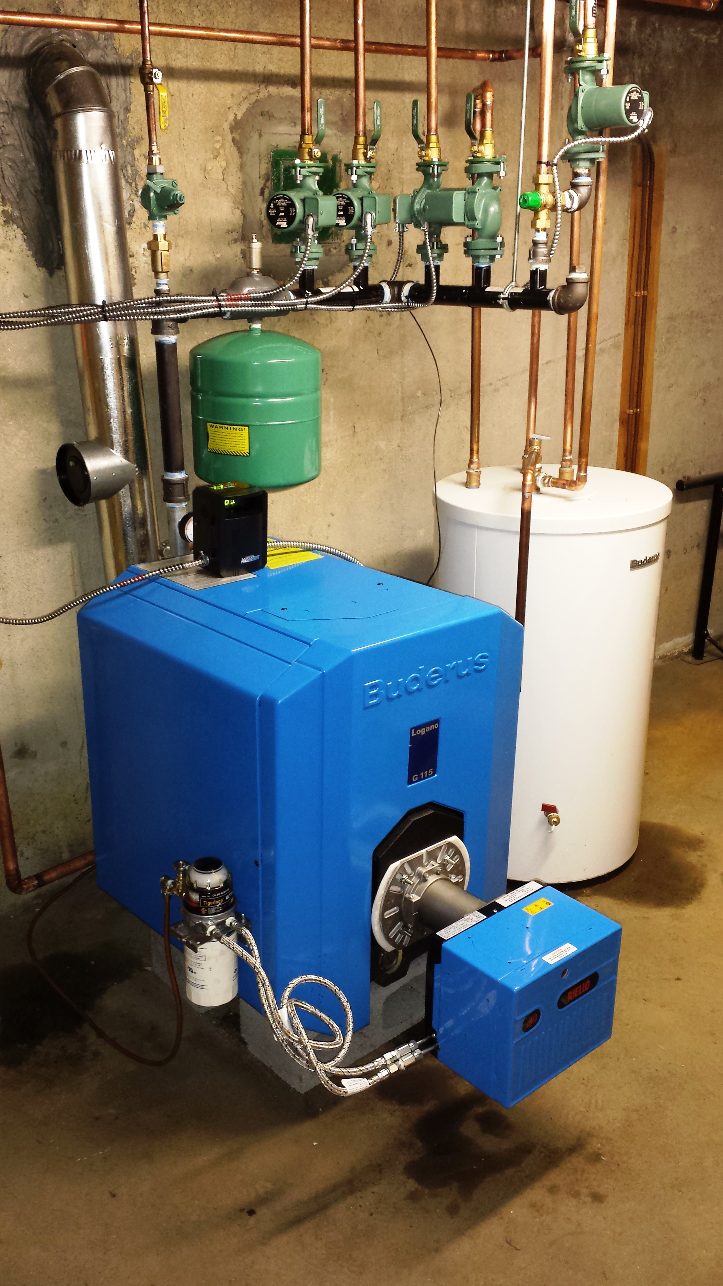 From old to new oil setup - a great transformation — Heating Help: The Wall