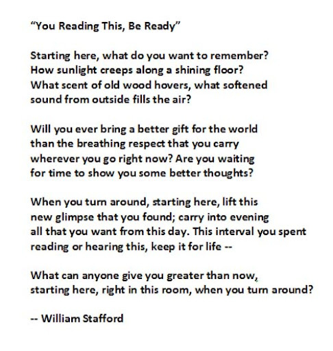 BLC 07 02 25 BLC 58  WLC wk 9  List Event Task, Affirmations Quote  You Reading This, Be Ready  Poem by William Stafford.jpg