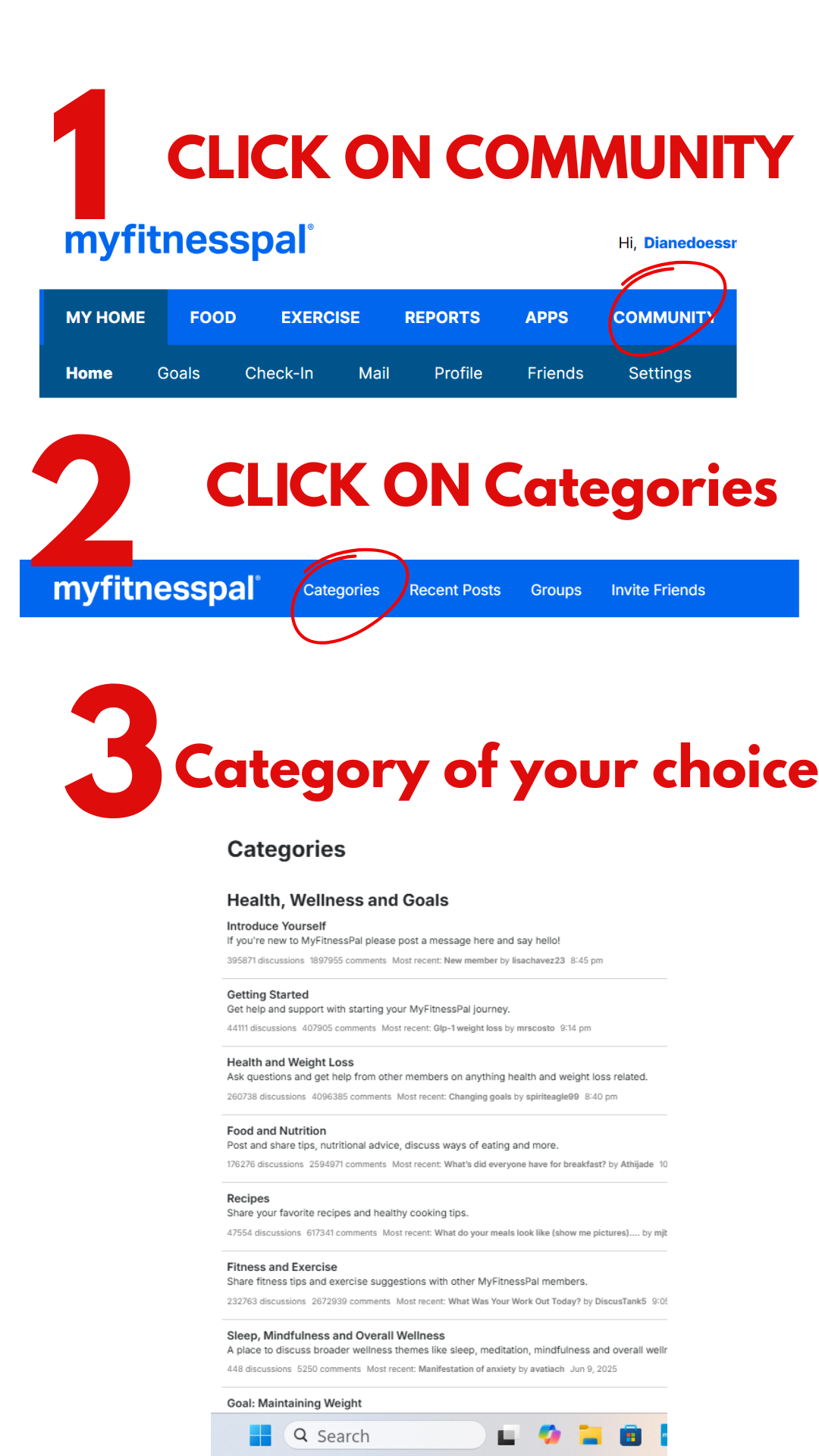 how to find categories MFP.png
