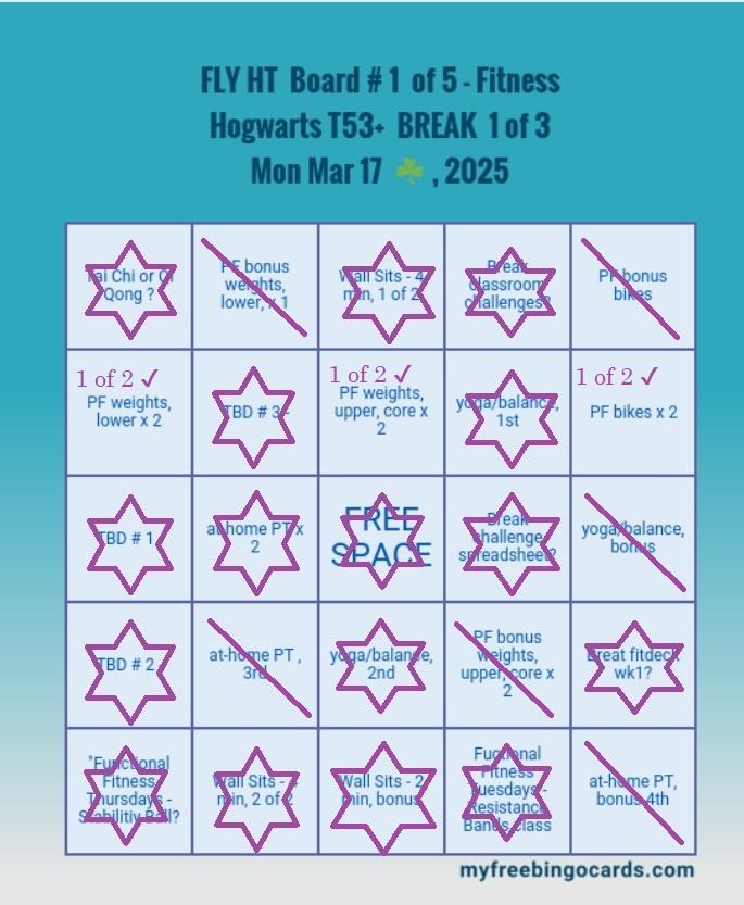 Bingo Fly High Together 03 17 25 Weekly Focus Bingo! a Board #1 of 5 - Fitness, a3, cropped, and checking off done tasks.jpg