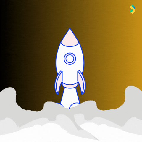 Blast Off Smoke GIF by Bombay Softwares.gif