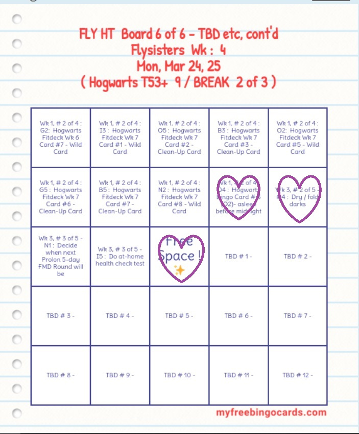Bingo Fly High Together 03 24 25 Weekly Focus Bingo! e Board #6 of 6 - TBD & Leftovers #2, f3, cropped, and checking off done tasks.jpg