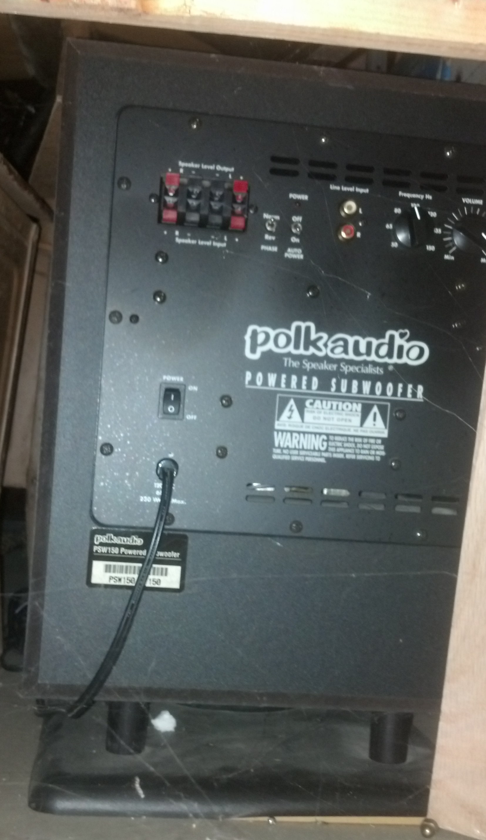 polk audio psw 150