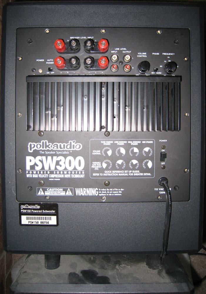 polk audio psw 300