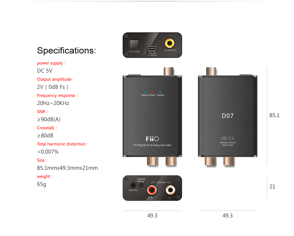 FiiO D07k Surround Sound DAC — Polk Audio Forum
