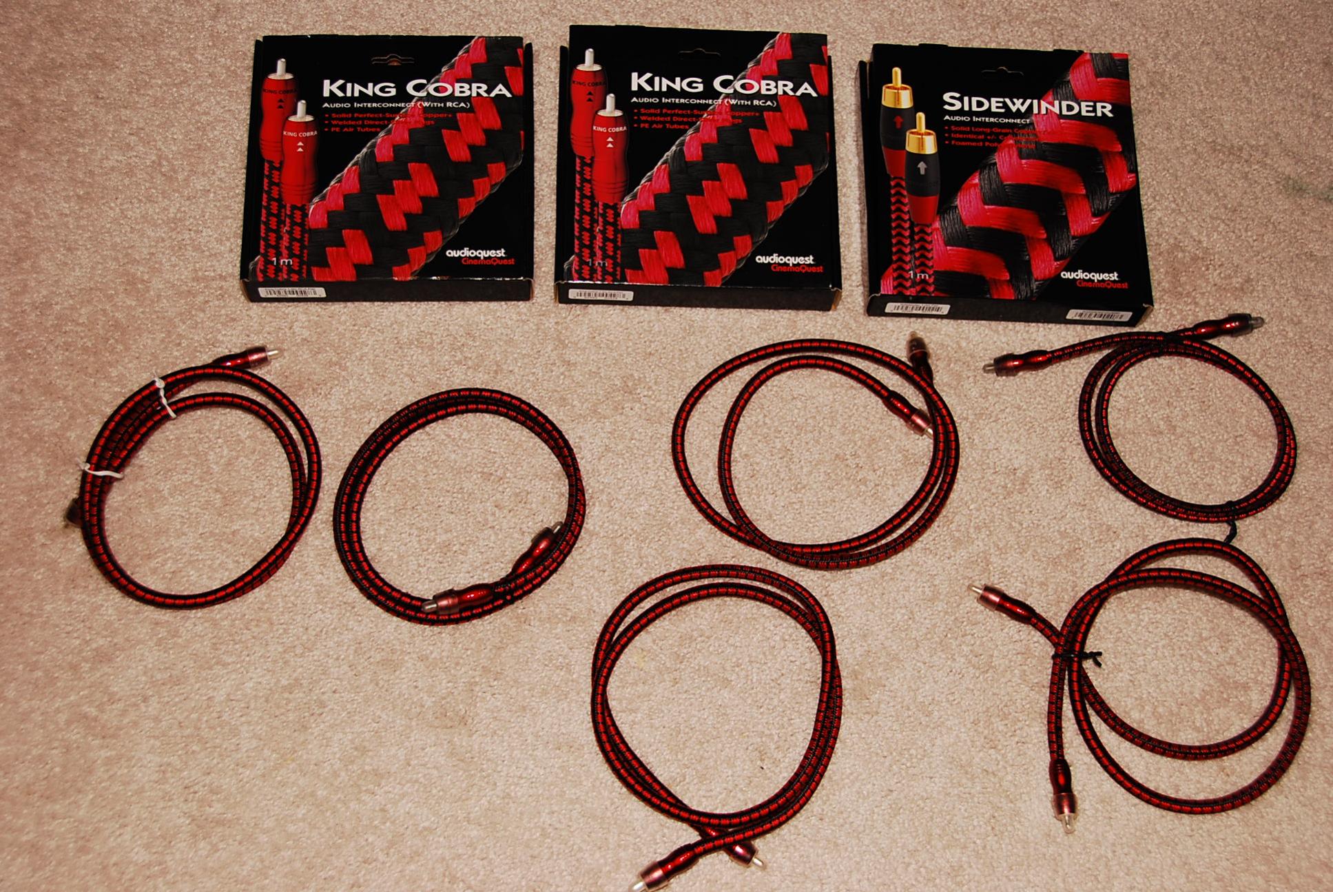 Audioquest King Cobra 1 m RCA pairs — Polk Audio Forum