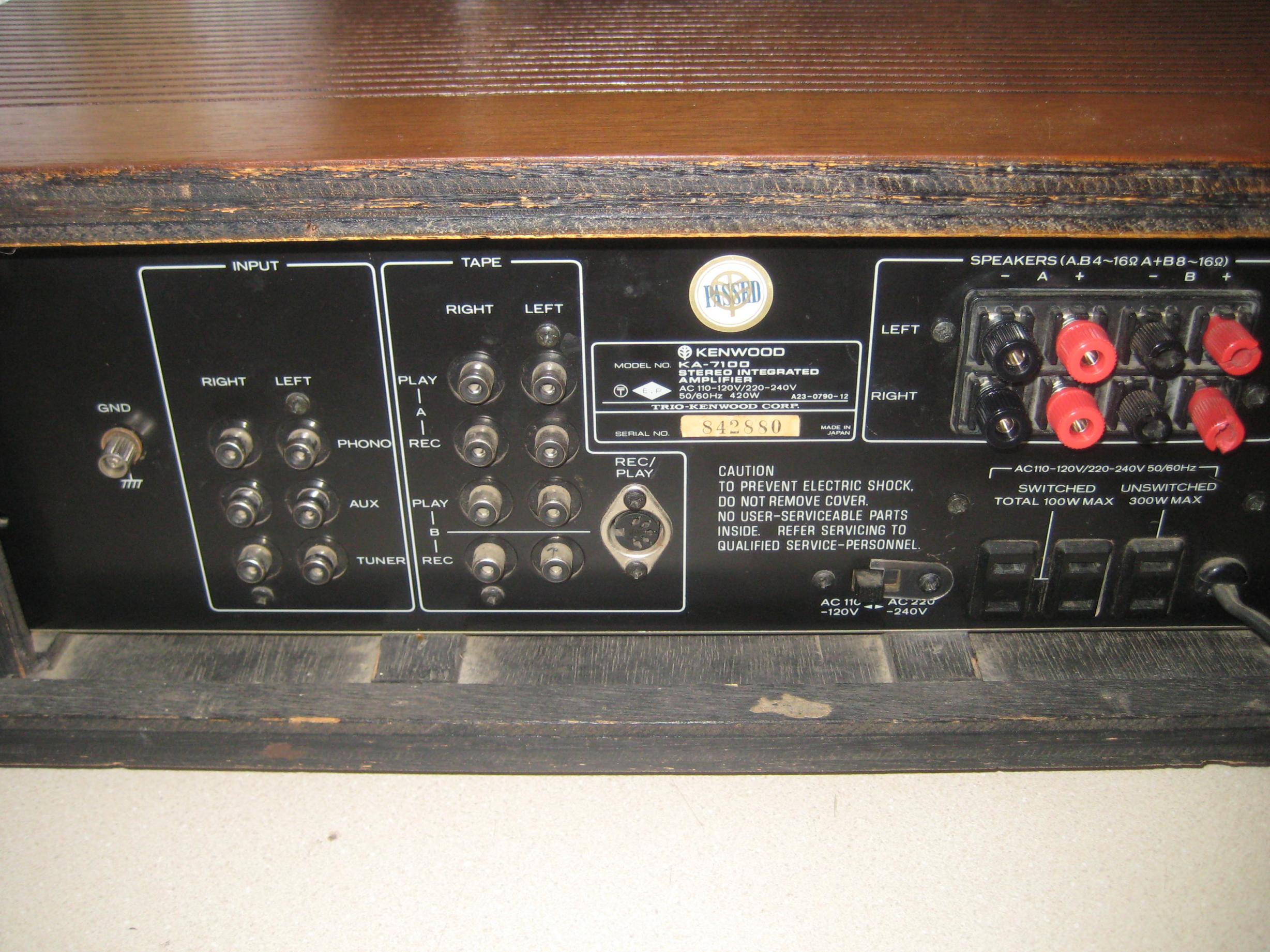 kenwood 7100 speaker