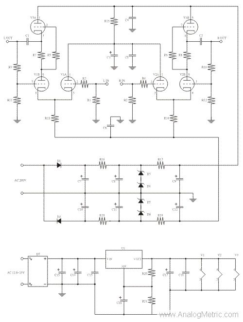 Grounded Grid Preamp Schematic