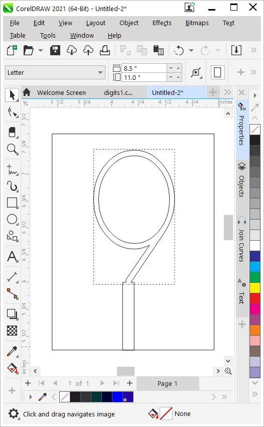 corel draw 5 move text in circle