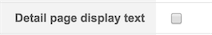 Amazon Detail page display text