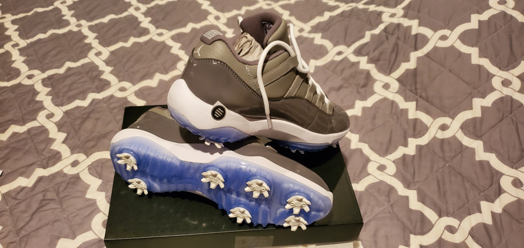 cool grey jordan golf shoes