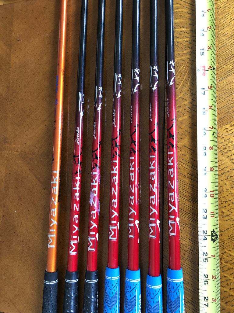 For trade Miyazaki Graphite Iron Shaft Set, 0.355s — GolfWRX