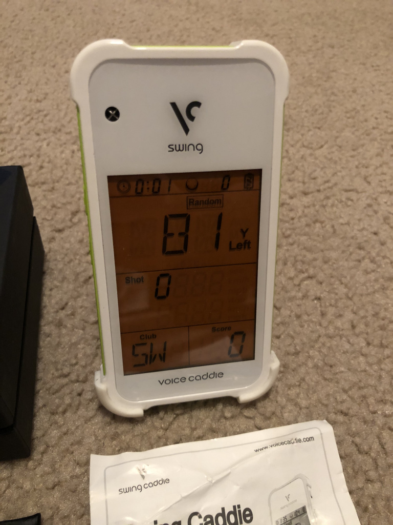 Swing Caddie SC100 Voice Caddie White Golf Launch Monitor USED ONCE
